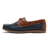 Chatham Whistable Shoes Navy/Tan 7.5 3